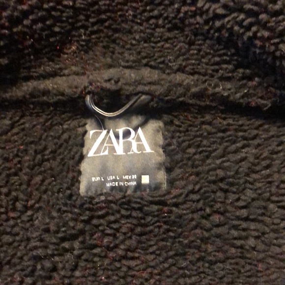 Zara winter faux suede with leather trim - Picture 7 of 8